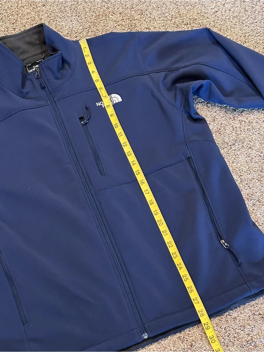 The North Face Navy Blue Apex Bionic Softshell Jacket Water Repellent Men’s L